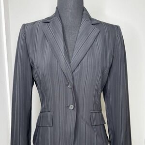 Antonio Melani Pinstripe Blazer‎ Size 2 | Gray Lined Career Jacket